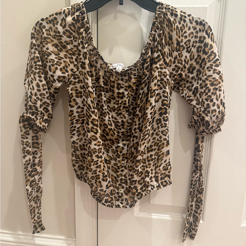 Leopard Print Women's Top